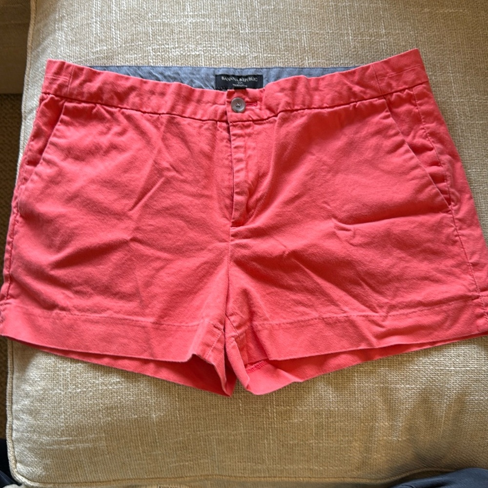 Banana Republic Salmon colored shorts.